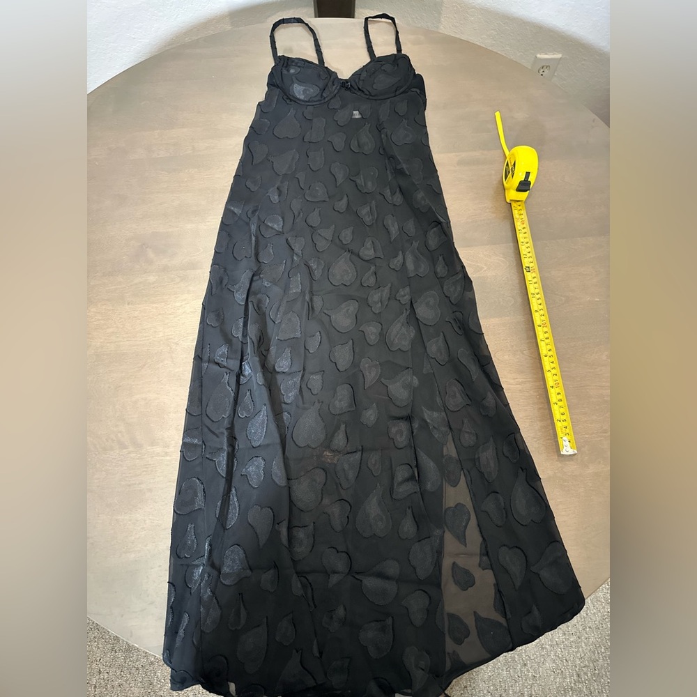 Victoria's Secret Black Heart Maxi Skirt vintage